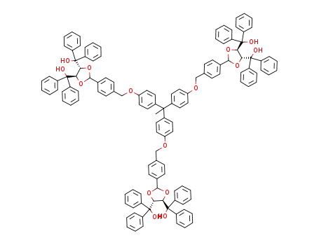 ethane-1,1,1-triyltris{[(4,1-phenyleneoxy)methylene]-4,1-phenylene-2-((4R,5R)-α,α,α',α'-tetraphenyl-1,3-dioxolane-4,5-dimethanol)}