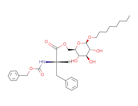 (S)-2-Benzyloxycarbonylamino-3-phenyl-propionic acid (2R,3S,4S,5R,6R)-3,4,5-trihydroxy-6-octyloxy-tetrahydro-pyran-2-ylmethyl ester