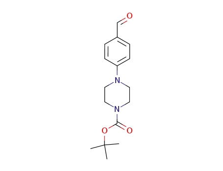 Molecular Structure of 197638-83-8 (1-BOC-4-(4-FORMYLPHENYL)PIPERAZINE)