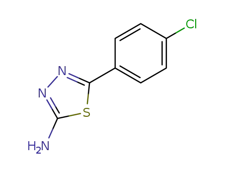 Molecular Structure of 28004-62-8 (2-AMINO-5-(4-CHLOROPHENYL)-1 3 4-)