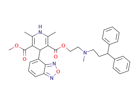 4-Benzo[1,2,5]oxadiazol-4-yl-2,6-dimethyl-1,4-dihydro-pyridine-3,5-dicarboxylic acid 3-{2-[(3,3-diphenyl-propyl)-methyl-amino]-ethyl} ester 5-methyl ester