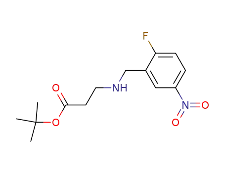 tert-butyl N-<(2-fluoro-5-nitrophenyl)methyl>-3-aminopropionate