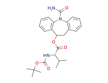 2-tert-butoxycarbonylamino-3-methyl-butyric acid 5-carbamoyl-10,11-dihydro-5H-dibenzo[b,f]azepin-10-yl ester