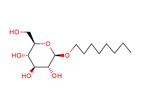 Molecular Structure of 29836-26-8 (Octyl-beta-D-glucopyranoside)