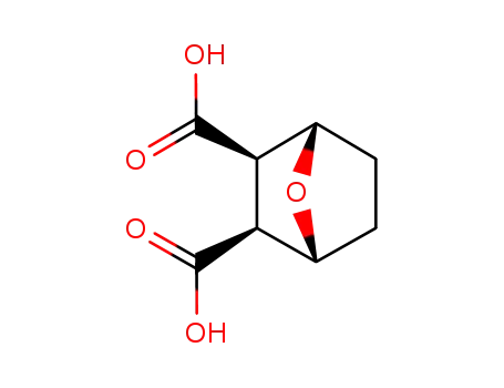 Molecular Structure of 28874-46-6 (7-Oxabicyclo[2.2.1]heptane-2,3-dicarboxylicacid, (1R,2S,3R,4S)-rel-)