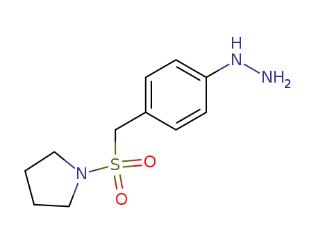 4-((1-pyrrolidinylsulfonyl)methyl)phenylhydrazine