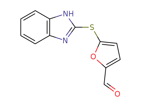 5-((1H-benzo[d]imidazol-2-yl)thio)furan-2-carbaldehyde
