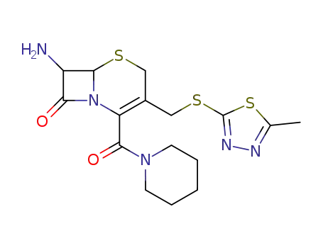 7-amino-3-(5-methyl-[1,3,4]thiadiazol-2-ylsulfanylmethyl)-2-(piperidine-1-carbonyl)-5-thia-1-aza-bicyclo[4.2.0]oct-2-en-8-one