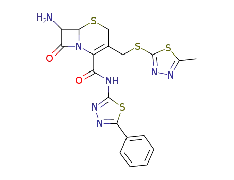 7-amino-3-(5-methyl-[1,3,4]thiadiazol-2-ylsulfanylmethyl)-8-oxo-5-thia-1-aza-bicyclo[4.2.0]oct-2-ene-2-carboxylic acid (5-phenyl-[1,3,4]thiadiazol-2-yl)-amide