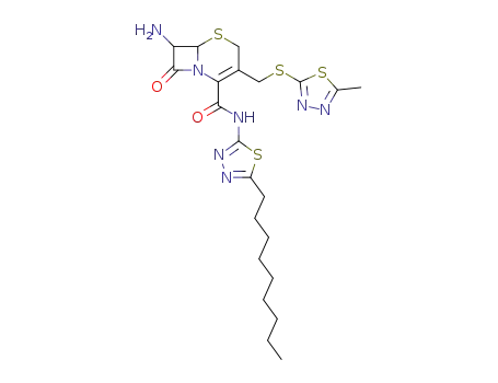 7-amino-3-(5-methyl-[1,3,4]thiadiazol-2-ylsulfanylmethyl)-8-oxo-5-thia-1-aza-bicyclo[4.2.0]oct-2-ene-2-carboxylic acid (5-nonyl-[1,3,4]thiadiazol-2-yl)-amide
