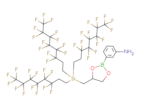 2-(3-aminophenyl)-4-{[tris-(3,3,4,4,5,5,6,6,7,7,8,8,8-tridecafluorooctyl)silanyl]methyl}[1,3,2]dioxaborolane