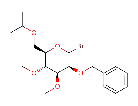 (3S,4S,5R,6R)-3-Benzyloxy-2-bromo-6-isopropoxymethyl-4,5-dimethoxy-tetrahydro-pyran