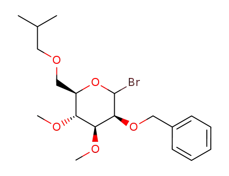 (3S,4S,5R,6R)-3-Benzyloxy-2-bromo-6-isobutoxymethyl-4,5-dimethoxy-tetrahydro-pyran