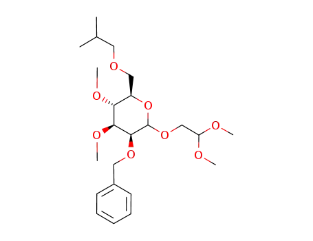 (3S,4S,5R,6R)-3-Benzyloxy-2-(2,2-dimethoxy-ethoxy)-6-isobutoxymethyl-4,5-dimethoxy-tetrahydro-pyran