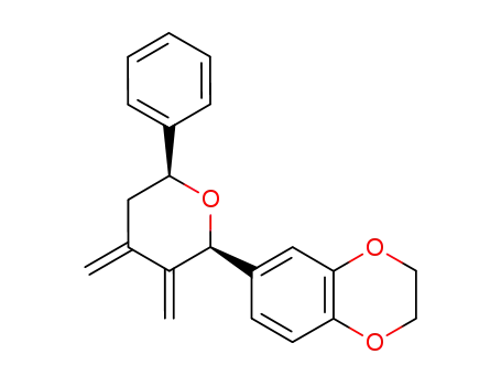 6-((2S,6S)-3,4-Dimethylene-6-phenyl-tetrahydro-pyran-2-yl)-2,3-dihydro-benzo[1,4]dioxine