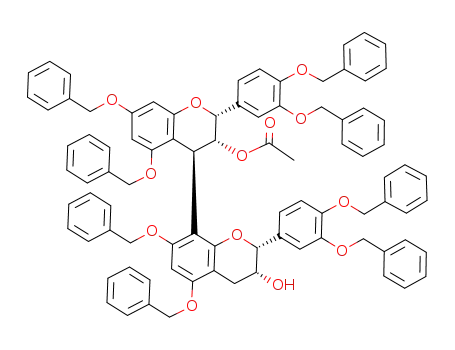 [4,8']-2,3-cis-3,4-trans-2',3'-cis-octa-O-benzyl-3-O-acetyl-bi-(-)-epicatechin