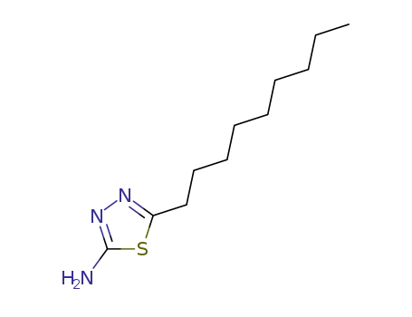 Molecular Structure of 113836-51-4 (1,3,4-Thiadiazol-2-amine, 5-nonyl-)