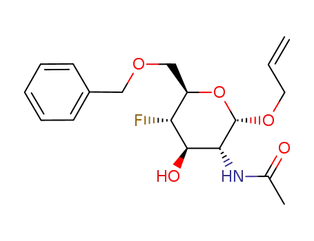 allyl 2-acetamido-2,4-dideoxy-4-fluoro-6-O-benzyl-α-D-glucopyranoside