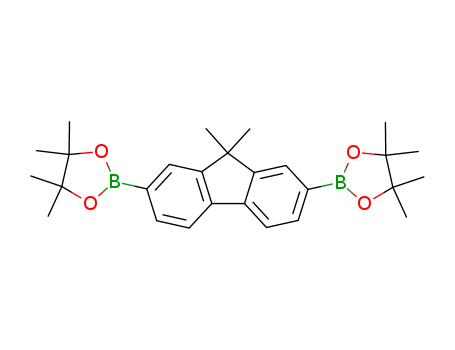 325129-69-9,1,3,2-Dioxaborolane, 2,2'-(9,9-dimethyl-9h-fluorene-2,7-diyl)bis[4,4,5,5-tetramethyl],2-[9,9-Dimethyl-7-(4,4,5,5-tetramethyl-1,3,2-dioxaborolan-2-yl)fluoren-2-yl]-4,4,5,5-tetramethyl-1,3,2-dioxaborolane;2,2'-(9,9-Dimethyl-9H-fluorene-2,7-diyl)bis(4,4,5,5-tetramethyl-1,3,2-dioxaborolane);