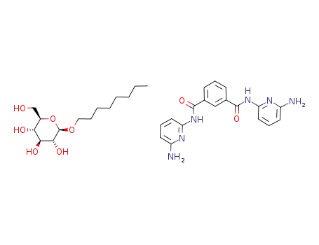 N,N'-Bis-(6-amino-pyridin-2-yl)-isophthalamide; compound with (2R,3S,4S,5R,6R)-2-hydroxymethyl-6-octyloxy-tetrahydro-pyran-3,4,5-triol