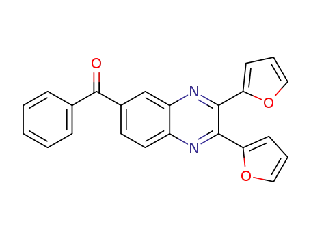(2,3-di(furan-2-yl)quinoxalyn-6-yl)(phenyl)methanone