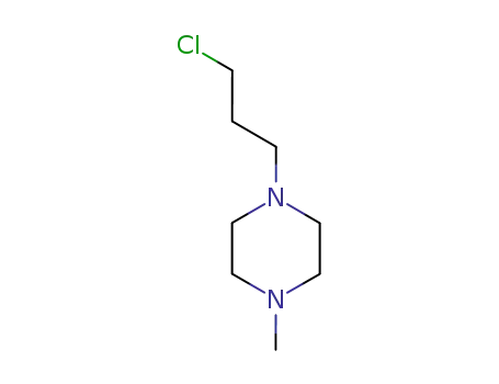 Molecular Structure of 104-16-5 (1-(3-Chloropropyl)-4-methylpiperazine)
