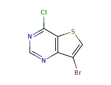 Molecular Structure of 31169-27-4 (7-BROMO-4-CHLOROTHIENO[3,2-D]PYRIMIDINE)