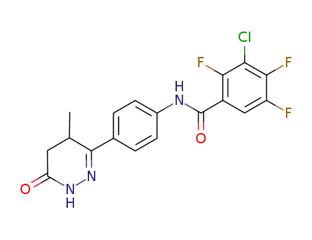 3-chloro-2,4,5-trifluoro-N-(4-(4-methyl-6-oxo-1,4,5,6-tetrahydropyridazin-3-yl)phenyl)benzamide