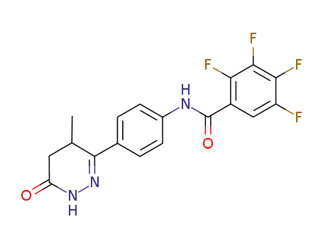 2,4,3,5-tetrafluoro-N-(4-(4-methyl-6-oxo-1,4,5,6-tetrahydropyridazin-3-yl)phenyl)benzamide