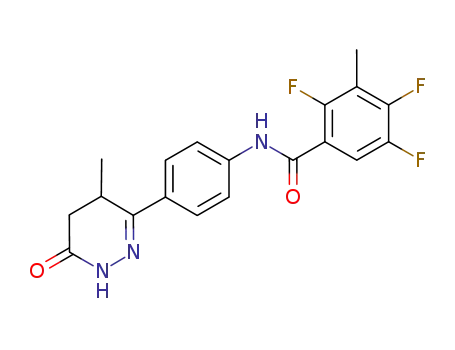 2,4,5-trifluoro-3-methyl-N-(4-(4-methyl-6-oxo-1,4,5,6-tetrahydropyridazin-3-yl)phenyl)benzamide