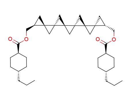 (1S,3R,4R,5R,6R,7R,8R,9S)-{9-[(4-trans-n-propylcyclohexanecarbonyl)oxymethyl]hexaspiro[2.0.0.0.0.0.2.1.1.1.1.1]pentadec-1-yl}methyl (4-trans-n-propyl)cyclohexanecarboxylate