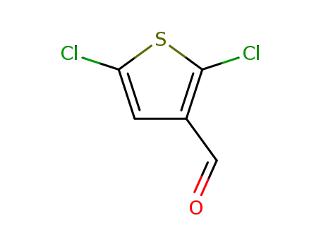 Molecular Structure of 61200-60-0 (2,5-DICHLOROTHIOPHENE-3-CARBALDEHYDE, 97)