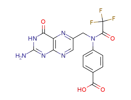 Molecular Structure of 37793-53-6 (N10-(TRIFLUOROACETYL)PTEROIC ACID)