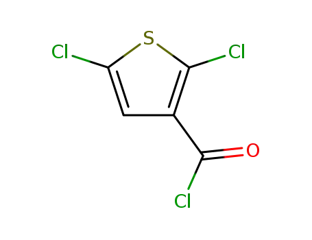 Molecular Structure of 57248-14-3 (2,5-DICHLOROTHIOPHENE-3-CARBONYL CHLORIDE)