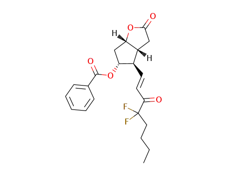 (3aR,4R,5R,6aS)-4-((E)-4,4-difluoro-3-oxooct-1-enyl)-2-oxohexahydro-2H-cyclopenta[b]furan-5-yl benzoate