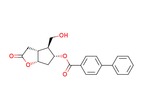 Molecular Structure of 31752-99-5 ((-)-Corey lactone 4-phenylbenzoate alcohol)