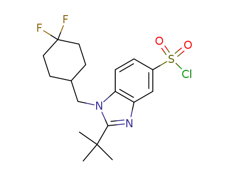 2-tert-butyl-1-[(4,4-difluorocyclohexyl)methyl]-1H-benzimidazole-5-sulfonyl chloride