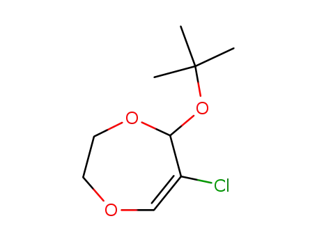 Molecular Structure of 65041-41-0 (5H-1,4-Dioxepin, 6-chloro-5-(1,1-dimethylethoxy)-2,3-dihydro-)