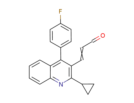 3-(2-cyclopropyl-4-(4-fluorophenyl)-3-quinolinyl)prop-2-enal