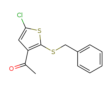 1-(2-(benzylthio)-5-chlorothiophen-3-yl)ethanone