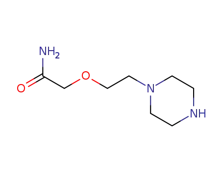 Molecular Structure of 197968-56-2 (Acetamide, 2-[2-(1-piperazinyl)ethoxy]- (9CI))