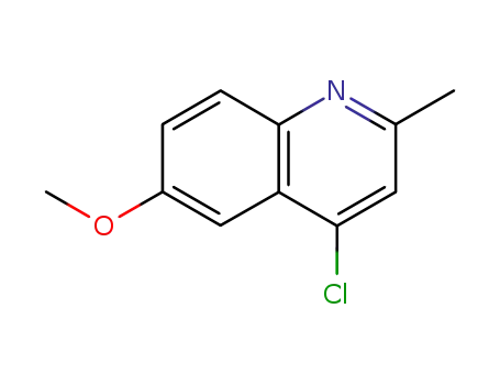 Molecular Structure of 50593-73-2 (4-CHLORO-6-METHOXY-2-METHYLQUINOLINE)