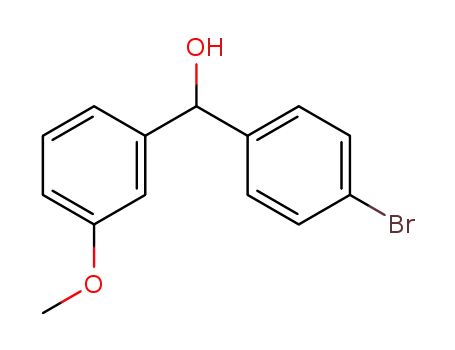 Molecular Structure of 134446-26-7 (Benzenemethanol, a-(4-bromophenyl)-3-methoxy-)