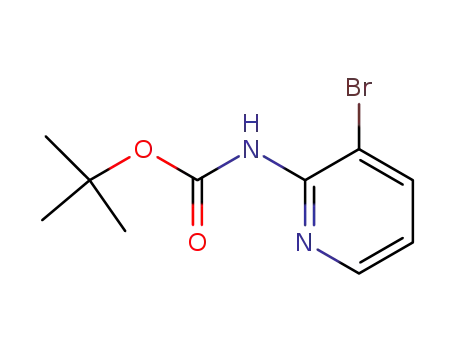Molecular Structure of 149489-04-3 (CARBAMIC ACID, (3-BROMO-2-PYRIDINYL)-, 1,1-DIMETHYLETHYL ESTER)