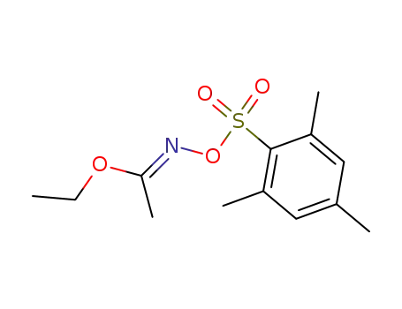 ethyl (1E)-N-(2,4,6-trimethylphenyl)sulfonyloxyethanimidate