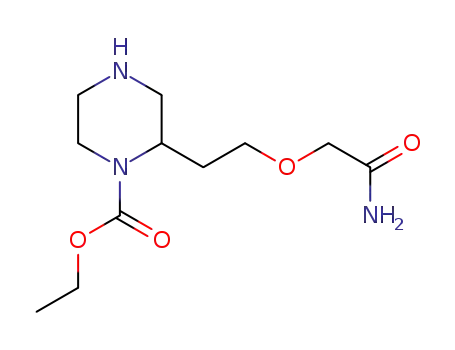 ethyl (2-carbamoylmethoxyethyl)piperazine-1-carboxylate