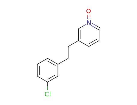 Molecular Structure of 31255-47-7 (3-(3-CHLOROPHENYLETHYL)PYRIDINE N-OXIDE)