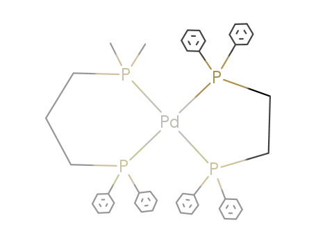 {Pd(1,2-bis(diphenylphosphino)ethane)(1-dimethylphosphino-3-diphenylphosphinopropane)}
