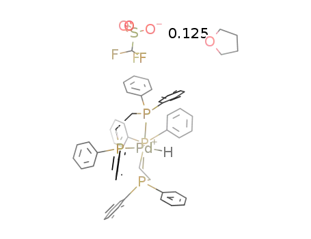[HPd(1,2-bis(diphenylphosphino)ethane)2]CF3SO3*0.125tetrahydrofuran