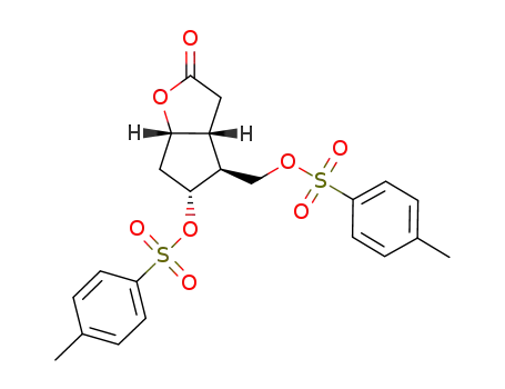 (3aR,4S,5R,6aS)-5-p-toluenesulfoxy-4-[(p-toluenesulfoxy)methyl]hexahydrocyclopenta[b]furan-2-one